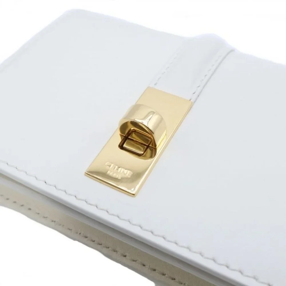 Celine Small Trifold Card Case White - Picture 4 of 7